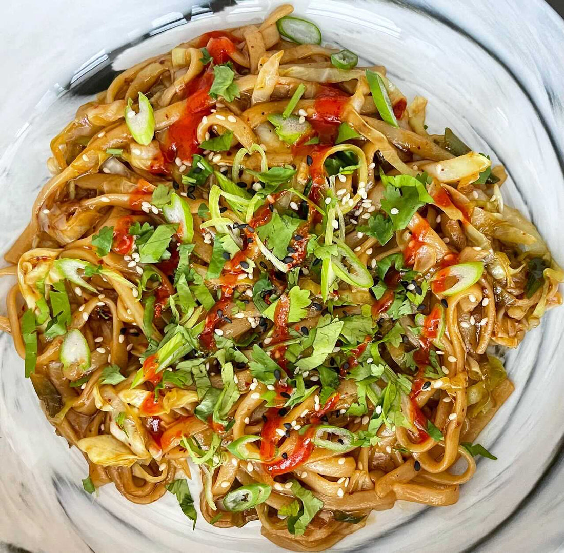 SWEET AND SPICY VEGETARIAN RICE NOODLES
