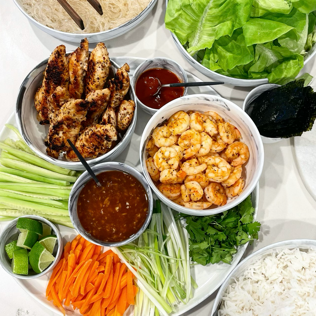 Clean and Zesty Lettuce Wraps with Homemade Duck Sauce